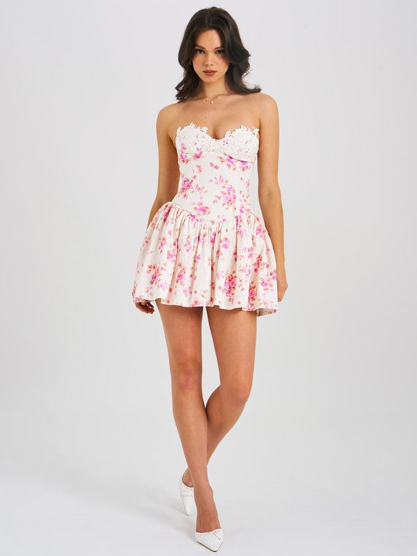 CORSET FLORAL DRESS